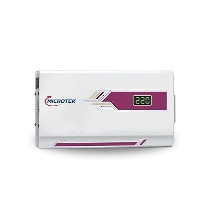 Microtek Pearl EM 4160+ Digital Display Wall Mounted Automatic Voltage Stabilizer Upto 1.5 Ton AC Working Power 160V-285V with 3 Year Warranty