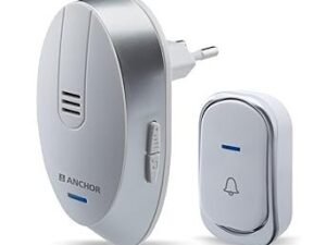 Anchor by Panasonic Wireless Doorbell | 45 Melodies Calling Bell for Home, Office with 120 Meter Operating Range | Door Bell for home (22730)