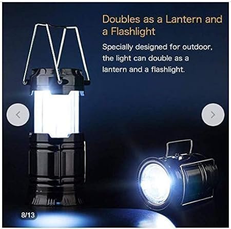 AHUJA INTERNATIONAL Rechargeable Solar and Charging LED Lantern Light, Portable Camping and Home Emergency Lights with 2 Power Sources Light Travel Battery Lantern Lamp Torch (Multicoloured) - Image 4