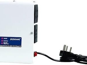 ACTISAFE ASL0318 Automatic Voltage LED Display Wall/Floor Mounted Stabilizer for one LCD/LED TV up to 32 inch &DVD/DTH(Glossy White) (Working Range: 150-290Vac)