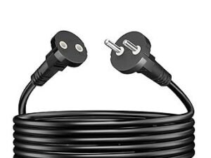 FEDUS 5m Long 18AWG Heavy Duty Male to Female 2 Pin Power Extension Cord wire, 10amp Indoor Outdoor Power Cord Extension Electrical extender Power cable for appliances, electronics and power tools