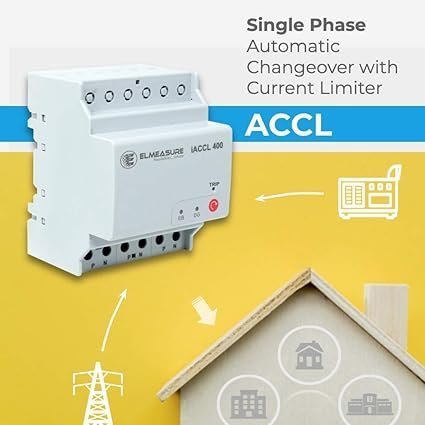 ELMEASURE White, 32A Automatic Changeover with Current Limiter, Single Phase ACCL - Image 5