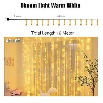 LED String Lights - 12 Meter Fairy Lights with Full View Light 42 LED Bulb - Image 4