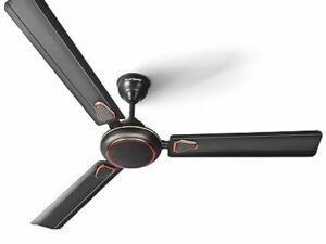 LONGWAY Kiger P1 1200 mm/48 inch Ultra High Speed 3 Blade Anti-Dust Decorative Star Rated Ceiling Fan (Smoked Brown, Pack of 1)