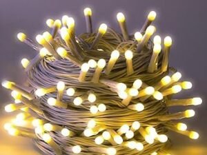 Lexton 40 LED Power Pixel Serial String/Fairy Light | Plug Sourced | Suitable for Home & Outdoor Decoration, Diwali, Christmas, Ramadan, Wedding, Party, Festival (Pack of 1, Warm White) X 23