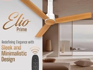 Havells 1200mm Elio Prime BLDC Ceiling Fan | Remote Controlled, High Air Delivery Fan | 5 Star Rated, Upto 60% Energy Saving, 2+1* Year Warranty