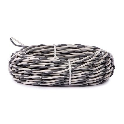 OXCORD 2 core Flexible Copper Wires and Cables 0.5mm 30 feet (10Yard) for Domestic and Industrial Electric Connections Single Phase Electric Connections up to 1100v