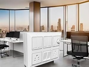 12 Modular Silver Line Gang Box Set 7 Switches 2 Sockets 1 Fan Regulator White Board Durable Electrical Fitting for Home and Office