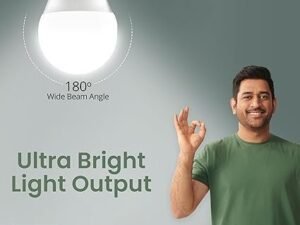 Orient Electric 9W High Glow LED bulb| 180-degree wide beam angle| Voltage surge protection up to 4 kV| 6500K, Cool White| B22d base| Made in India| Pack of 4