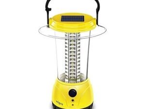 Wipro Coral Plus Rechargeable Solar LED Lantern (Pack of 1, Yellow)