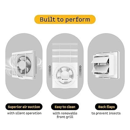 atomberg Efficio Exhaust 6 Inches | Suitable for Bathroom, Kitchen | BLDC Motor | Easy to Clean | 2 Year Warranty (White) - Image 4