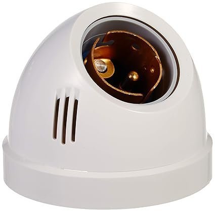 MOS Anchor by Panasonic 6A Angle Lamp Holder fancy type 240V (White, Pack of 3)