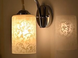Mahganya Industries Designer Home Decorative Modern Wall lamp for Living Room, Bedside, Bedroom, Decorative Light for Indoor Application Without Bulb (Pine Wood, Beige) Wall Light 0104