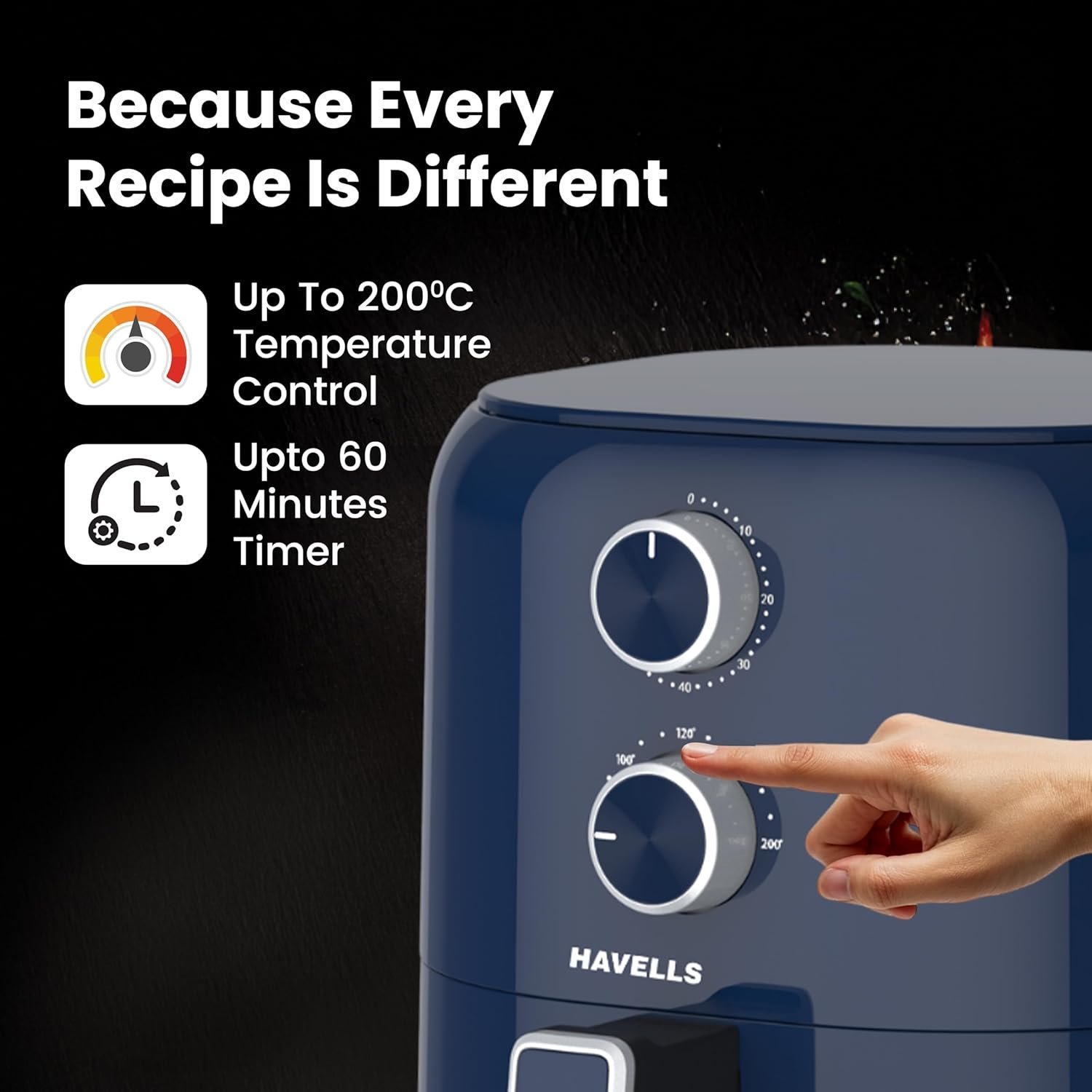 Havells Prolife Brio Air Fryer 4.2 L - Image 2