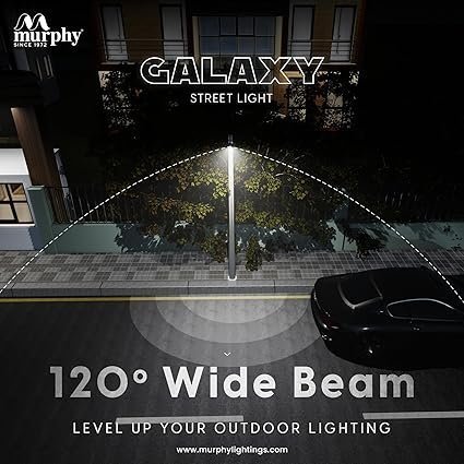 Murphy Aluminium Led 15 Watts Ip-65 Bis Approved Waterproof Outdoor Electric-Corded Street Light, Cool White - Image 4