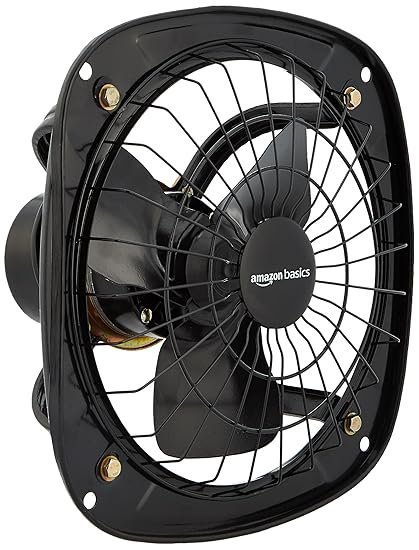 High Speed Exhaust Fan I 3 Heavy Duty Blades | Rust Resistant Body | RPM 2600 | 9 inch/225mm Sweep Length (Black) - Image 4