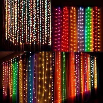 PESCA LED String Lights Serial Bulbs Ladi Decoration Lighting for Diwali Christmas (11 Meters) - Set of 10, Multicolour . - Image 5