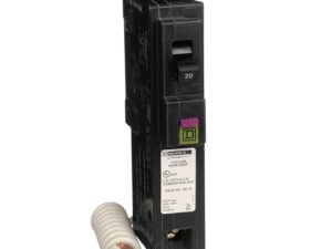 Square D by Schneider Electric HOM120DFC Homeline 20-Amp Single-Pole Dual Function Circuit Breaker, 1-Inch Format
