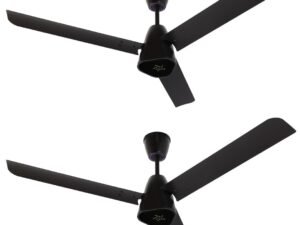 Ecolink AiroGeometry 1200mm BLDC Ceiling Fan with Remote Control|BEE 5 star Rated Energy Efficient Ceiling Fan|High Air Delivery with LED Indicators (Coffee Brown)