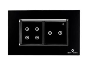 L&G 4 Modular Smart Switch Board | 6 SL&G 4 Modular Smart Switch Board | 6 Smart Switch Control | WiFi Smart Switch, Smart Switch Panel (Size: 4M - 146 x 90 x45mm)mart Switch Control | WiFi Smart Switch, Smart Switch Panel (Size: 4M - 146 x 90 x45mm)