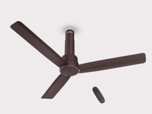 Havells 1200mm Elio BLDC Ceiling Fan | Remote Controlled, High Air Delivery Fan | 5 Star Rated, Upto 60% Energy Saving, 2+1* Year Warranty | (Pack of 1, Brown)