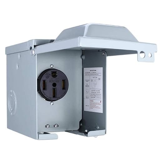 Lyla Rv Power Outlet Panel Box Electrical Receptacle Panel 50Amp Nema 14 50R - Image 3