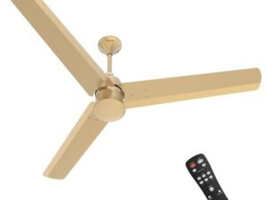 Polycab Silencio Mini 1200mm 5-Star BLDC, Remote Ceiling fan for home| 55% Energy Saving, 100% Copper, High Speed, 25 Speed Setting, Reversable & Timer | 4-yr Warranty【Birkin Gold】