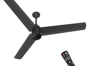 Polycab Silencio Mini 1200mm 5-Star BLDC, Remote Ceiling fan for home | 55% Energy Saving, 100% Copper, High Speed, 25 Speed Setting, Reversable & Timer | 4-yr Warranty【Matt Black】