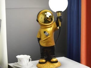Smartway® - Luminex Astronaut Modern LED Table Lamp for Study Table| Living Room| Bedside Desk| Home Décor| Nightstand & Office Lamp + G9 3 Color LED Bulb Included