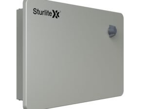 Sturlite Ovix Double Door MCB Distribution Board | 8 Way TPN (Triple Pole and Neutral) | Metal Body with Premium Finish & Concealed Hinges | Cable Kit Included